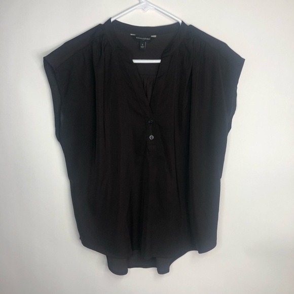 Banana Republic brown sleeveless dolman v neck blouse S - Picture 4 of 11
